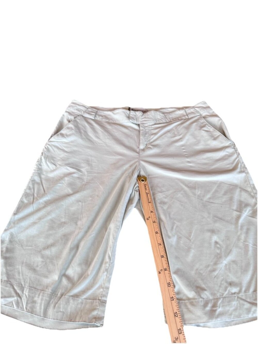 Columbia Titanium Women's Beige Shorts Size 14 Beige Nylon Elastine - Picture 6 of 8